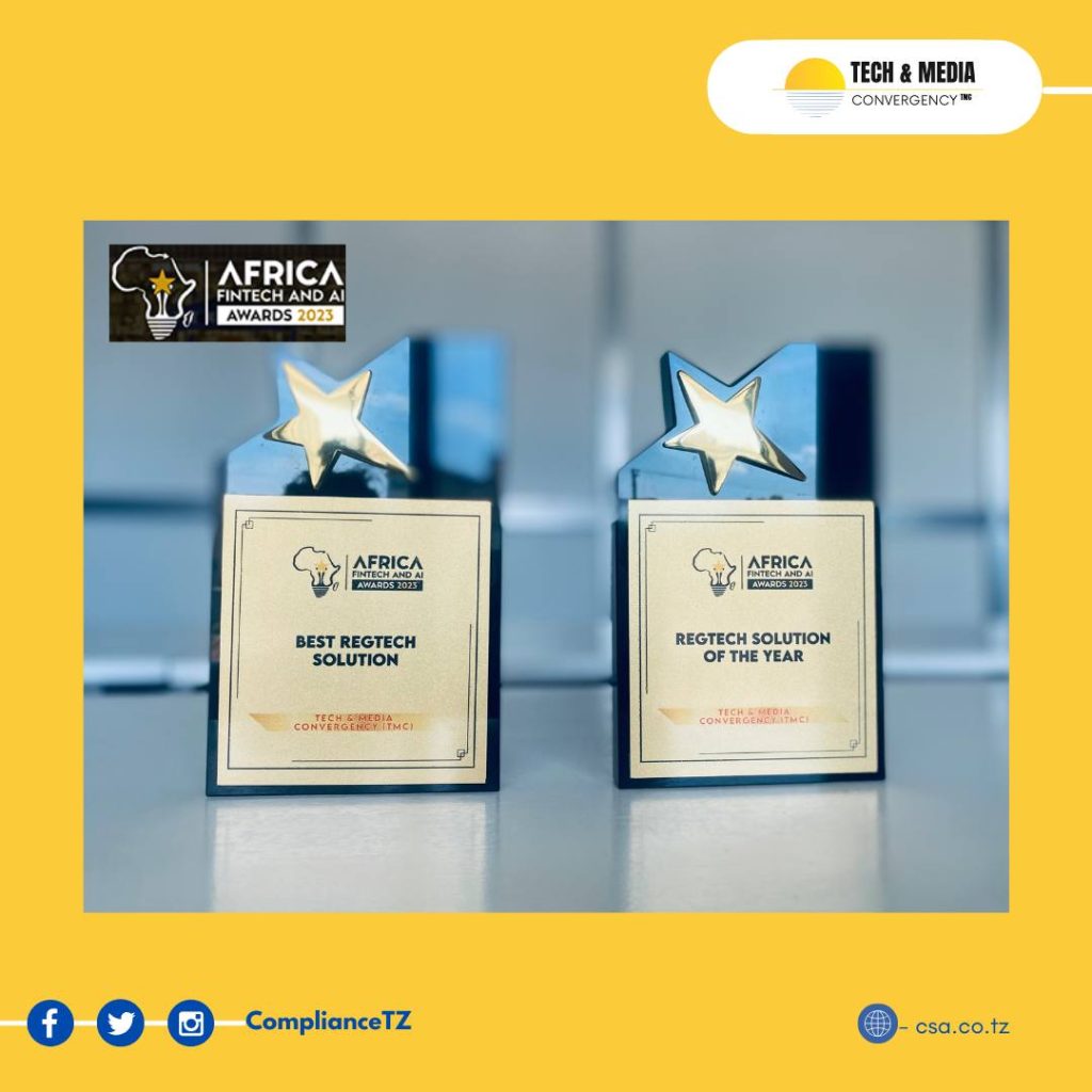 Tech & Media Convergency Secures 2 Awards at the “African Fintech and AI Awards 2023” for Outstanding RegTech Innovation